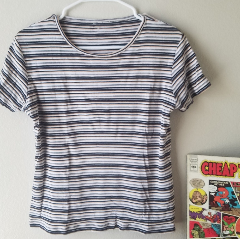 90s Vintage Striped Tee